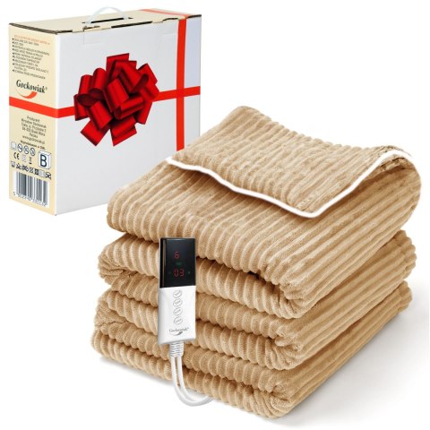 KOC ELEKTRYCZNY HAMAR BEŻOWY 160X130 CM