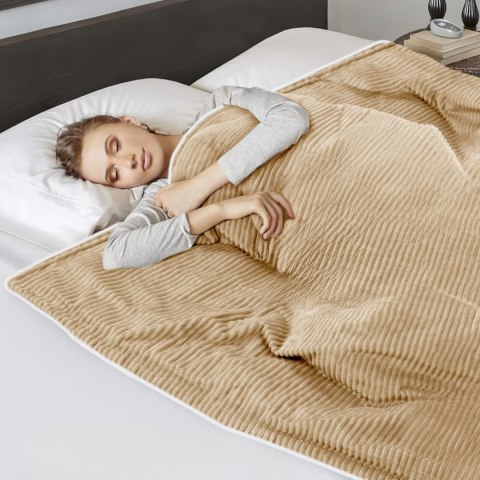 KOC ELEKTRYCZNY HAMAR BEŻOWY 160X130 CM