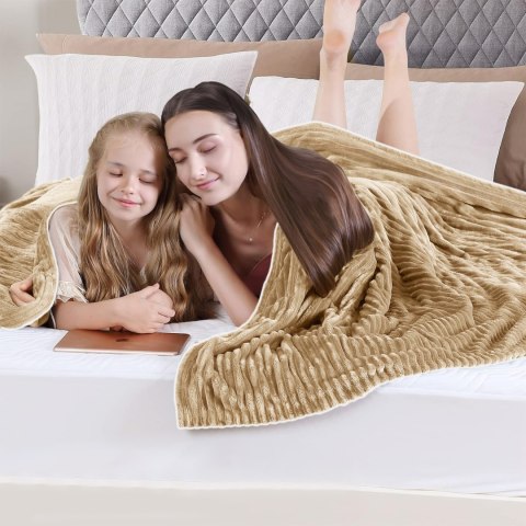 KOC ELEKTRYCZNY HAMAR BEŻOWY 160X130 CM