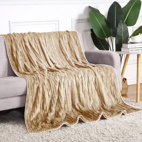 KOC ELEKTRYCZNY HAMAR BEŻOWY 160X130 CM