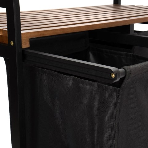 KOSZ NA PRANIE BAMBUSOWY HANOI BLACK CZARNY