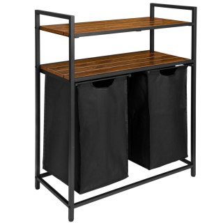 KOSZ NA PRANIE Z PÓŁKAMI 2 KOMORY MIRUN