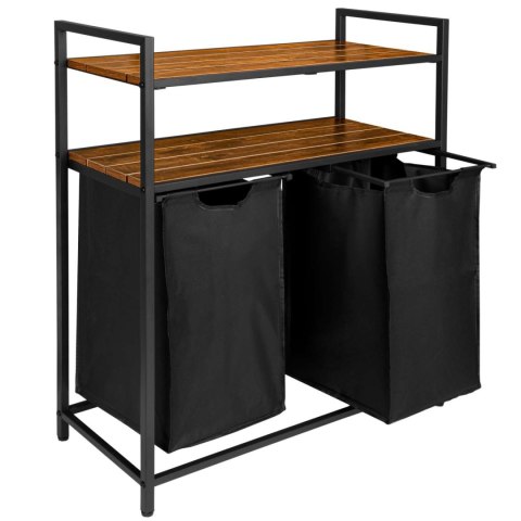 KOSZ NA PRANIE Z PÓŁKAMI 2 KOMORY MIRUN