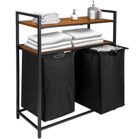 KOSZ NA PRANIE Z PÓŁKAMI 2 KOMORY MIRUN