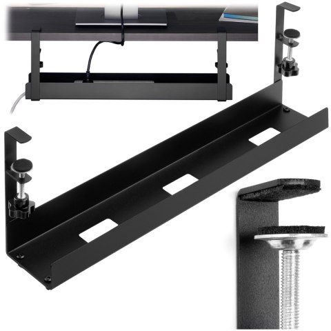 MASKOWNICA ORGANIZER KABLI PÓŁKA NA KABLE POD BIURKO BELEM