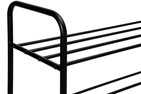 METALOWA PÓŁKA NA BUTY TIKI CZARNA 3 POZIOMY