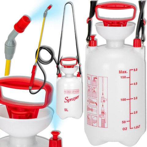 OPRYSKIWACZ RĘCZNY CIŚNIENIOWY WASER 5L