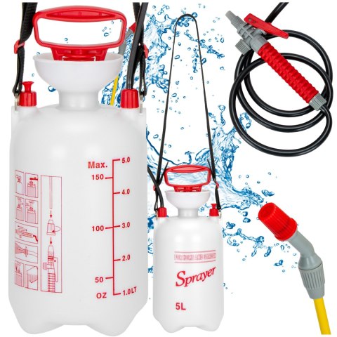 OPRYSKIWACZ RĘCZNY CIŚNIENIOWY WASER 5L