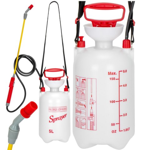 OPRYSKIWACZ RĘCZNY CIŚNIENIOWY WASER 5L