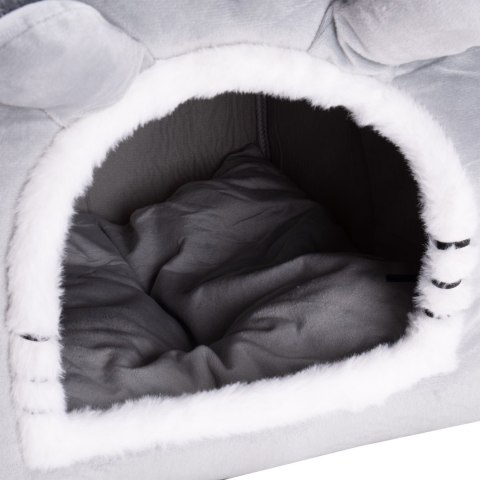 PLUSZOWY DOMEK DLA KOTA JASPER SZARY