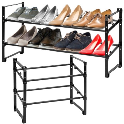 PÓŁKA NA BUTY REGULOWANA ROZSUWANA NAVIA 2 POZIOMY