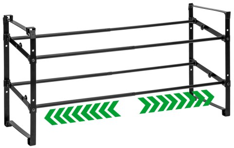 PÓŁKA NA BUTY REGULOWANA ROZSUWANA NAVIA 2 POZIOMY