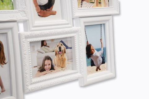 RAMKA NA ZDJĘCIA BAFRA 6 ZDJĘĆ BIAŁA