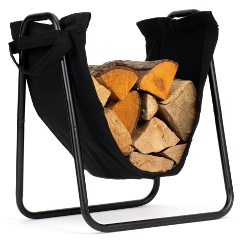 STOJAK NA DREWNO SURAT METALOWY CZARNY