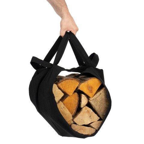 STOJAK NA DREWNO SURAT METALOWY CZARNY