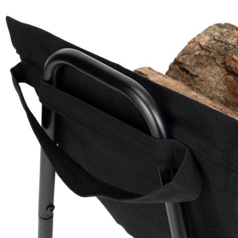 STOJAK NA DREWNO SURAT METALOWY CZARNY