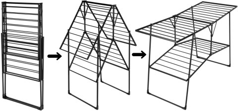 SUSZARKA DWUPOZIOMOWA ROSITA CZARNA