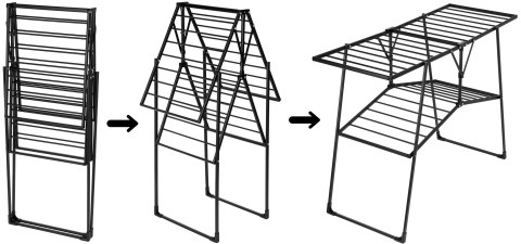 SUSZARKA DWUPOZIOMOWA SUZANA CZARNA