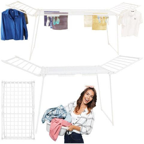 SUSZARKA NA PRANIE TELESKOPOWA ADAJA BIAŁA