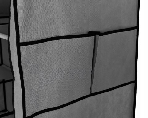 SZAFA TEKSTYLNA Z 10 PÓŁKAMI MIRA MAXI ANTRACYT