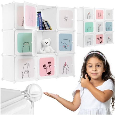 SZAFKA MODUŁOWA REGAŁ ESLA DZIECIĘCY 9 PÓŁEK