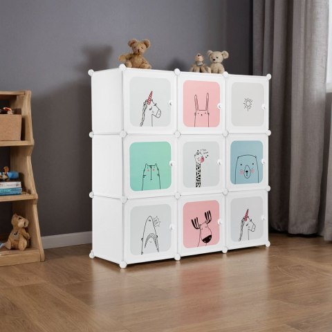 SZAFKA MODUŁOWA REGAŁ ESLA DZIECIĘCY 9 PÓŁEK