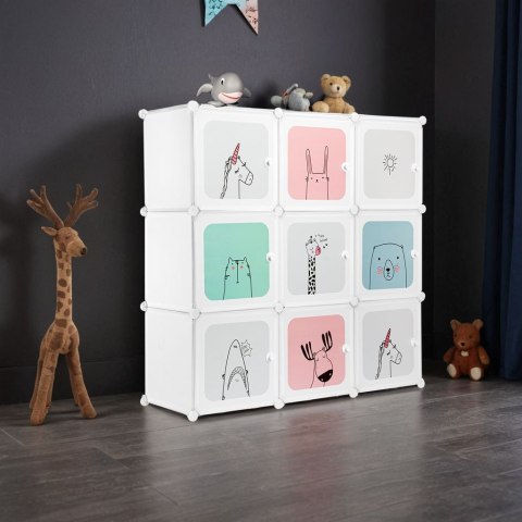 SZAFKA MODUŁOWA REGAŁ ESLA DZIECIĘCY 9 PÓŁEK