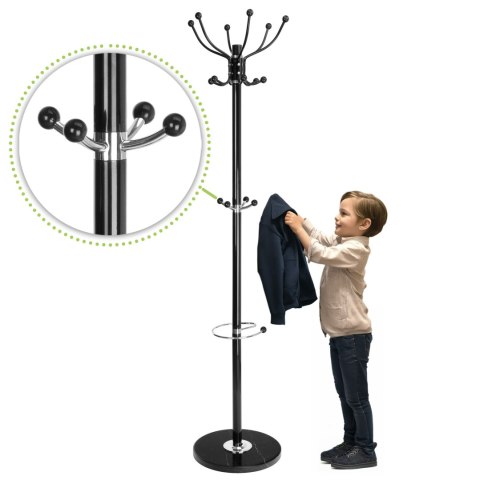 WIESZAK STOJĄCY AREN CZARNY