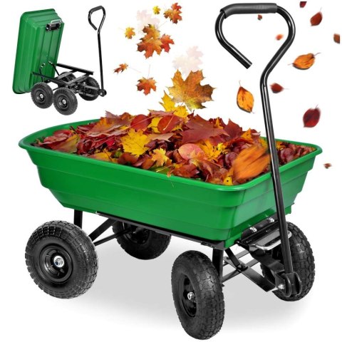 WÓZEK TRANSPORTOWY WYWROTKA GARTEN ZIELONY
