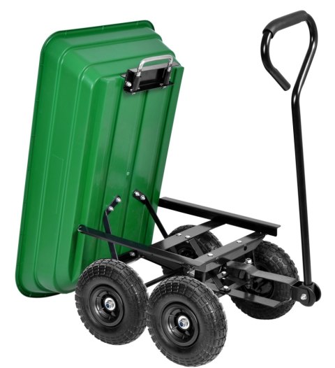 WÓZEK TRANSPORTOWY WYWROTKA GARTEN ZIELONY