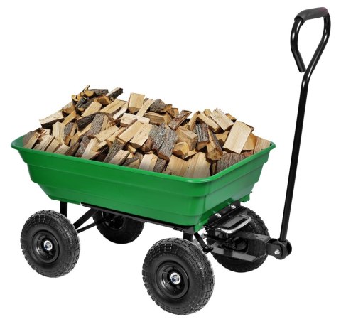 WÓZEK TRANSPORTOWY WYWROTKA GARTEN ZIELONY