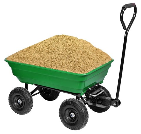 WÓZEK TRANSPORTOWY WYWROTKA GARTEN ZIELONY