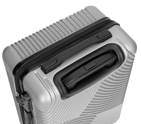 ZESTAW 4 WALIZEK PODRÓŻNYCH AZORES SREBRNY 4W1