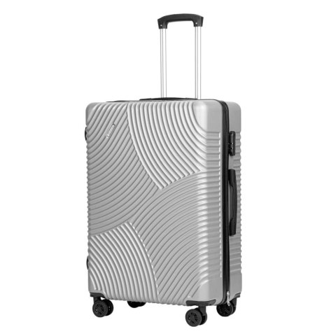 ZESTAW 4 WALIZEK PODRÓŻNYCH AZORES SREBRNY 4W1