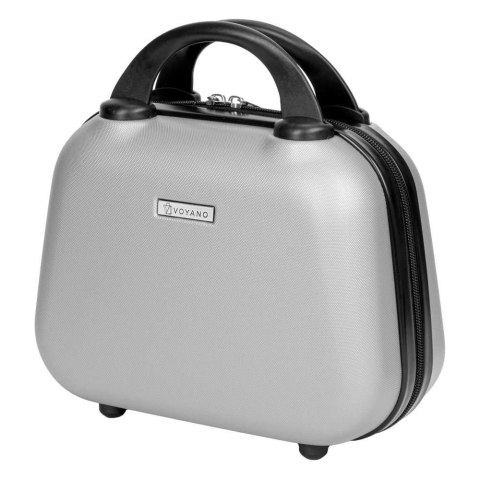 ZESTAW 4 WALIZEK PODRÓŻNYCH AZORES SREBRNY 4W1