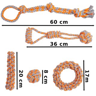 ZESTAW SZARPAKÓW DLA PSA SPANKY 5 ELEMENTÓW