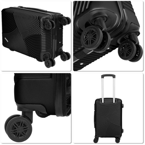 ZESTAW WALIZEK PODRÓŻNYCH AZORES CZARNY 4W1