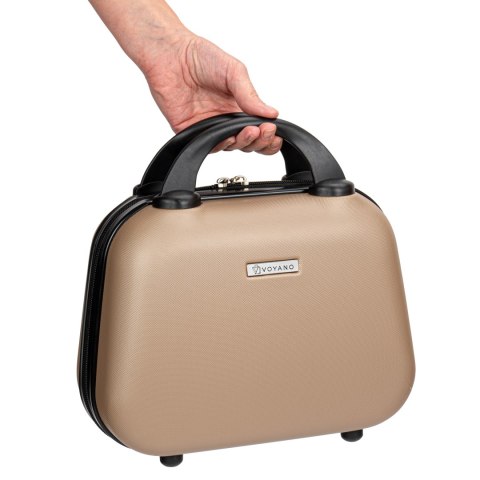 ZESTAW WALIZEK PODRÓŻNYCH AZORES ZŁOTY 4W1