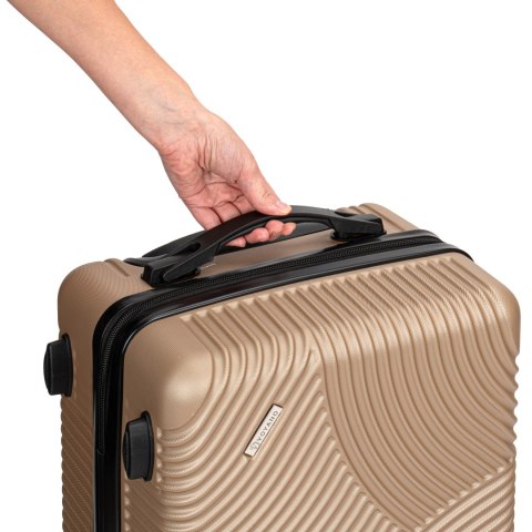 ZESTAW WALIZEK PODRÓŻNYCH AZORES ZŁOTY 4W1