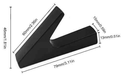 ZESTAW WIESZAKÓW HACZYKÓW HARRY KPL 3 SZTUKI