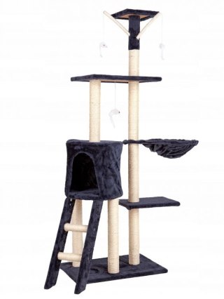 Drapak dla kota domek drzewo legowisko 138 cm XL szary Petsi