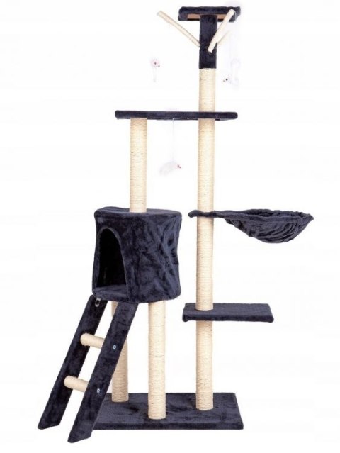 Drapak dla kota domek drzewo legowisko 138 cm XL szary Petsi