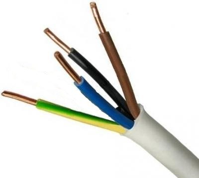 PRZEWÓD YDY 4X2,5 ŻO BIAŁY 450/750V PRZEWÓD YDY 4X2,5 ŻO BIAŁY 450/750V