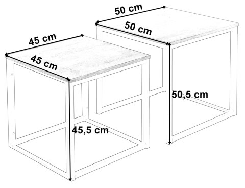 Stoliki kawowe PRAVEN CRAFT BIAŁY