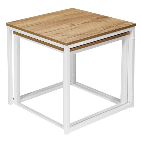 Stoliki kawowe PRAVEN CRAFT BIAŁY