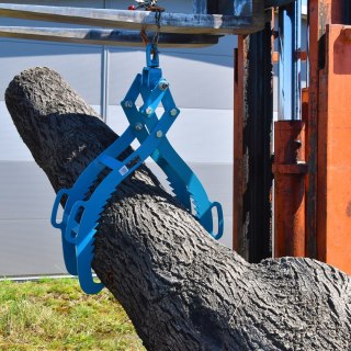 Chwytak do klod drewna reczny stalowy do lasu tartaku transportu 800kg