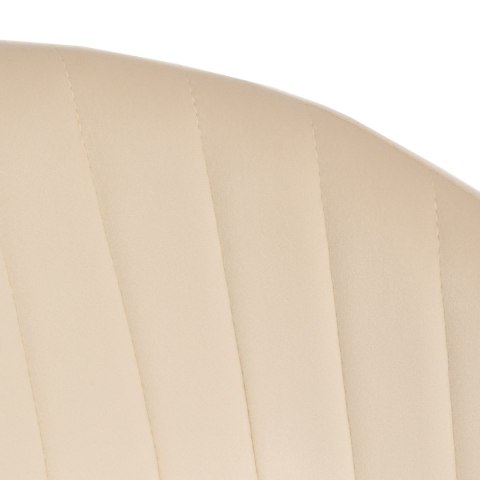 Krzesło welurowe beżowe COLIN GOLD