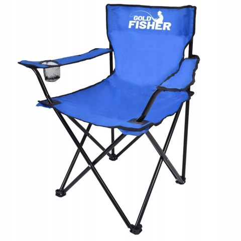 Składane krzesełko turystyczne HUGO niebieskie