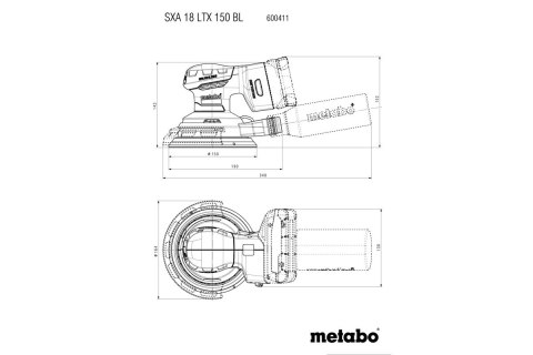 SZLIFIERKA AKUMULATOROWA MIMOŚRODOWA SXA 18 LTX 150 BL 0*AH