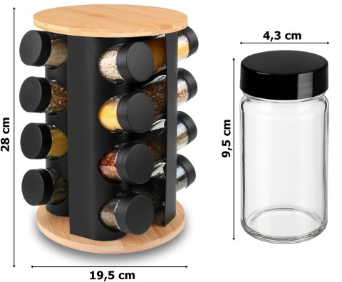 Stojak na przyprawy ROMERO obrotowy